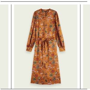 Scotch & Soda Midi Dress Printed Size XL